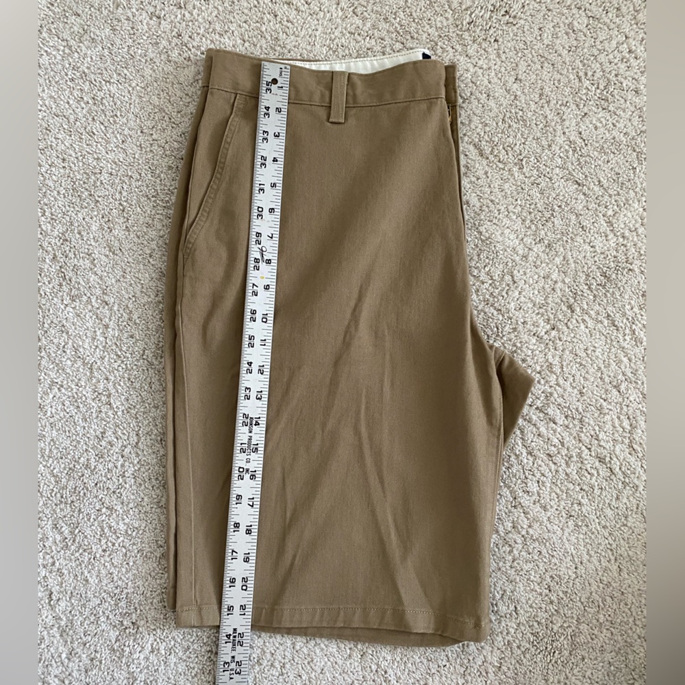 Dockers Men's Tan Flat-Front Chino Shorts - Picture 6 of 6
